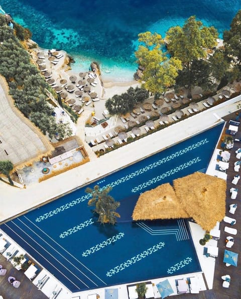 Nearby landmark, Day, Natural landscape, Bird's eye view, Beach, Pool view, Sea view, Swimming pool, sunbed