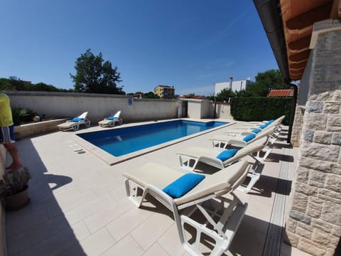 Pool view, Swimming pool, sunbed