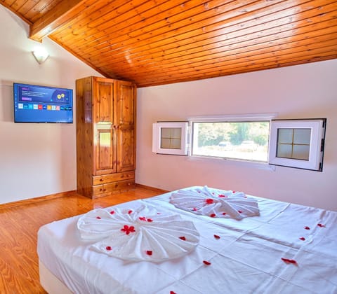 Bed, TV and multimedia, wardrobe