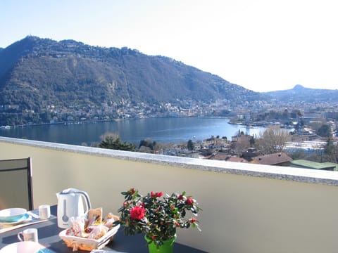 Balcony/Terrace, Food, Mountain view, Sunset