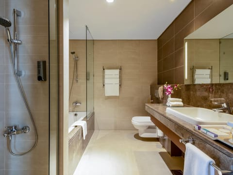 Shower, Toilet, Bathroom, Bath, bidet, towels