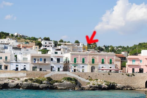 Property building, Facade/entrance, Bird's eye view, Beach, Sea view