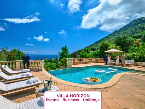 Nearby landmark, Day, Natural landscape, Mountain view, Pool view, Swimming pool, sunbed