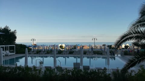 Beach, Swimming pool, Sunset