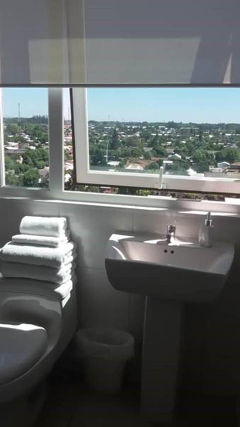 Bathroom, City view