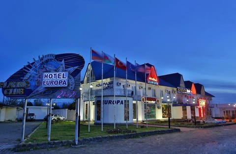 Property building, Facade/entrance, Night, Street view