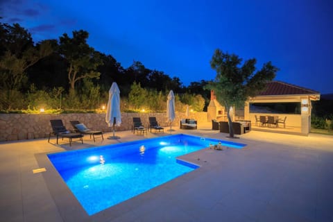 Patio, Night, Balcony/Terrace, Swimming pool, Swimming pool