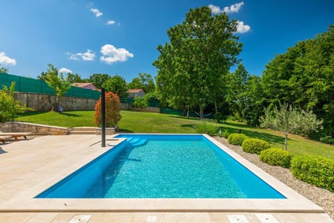 Natural landscape, Garden, Garden view, Swimming pool