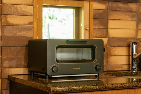 Kitchen or kitchenette, toaster
