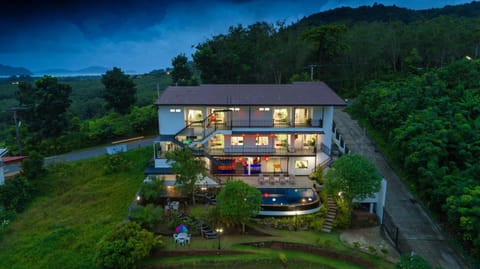 Property building, Bird's eye view, Garden, Mountain view