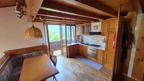 Kitchen or kitchenette, Dining area, stove