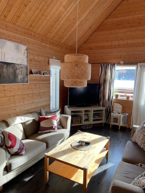 Living room, Lake view, Mountain view