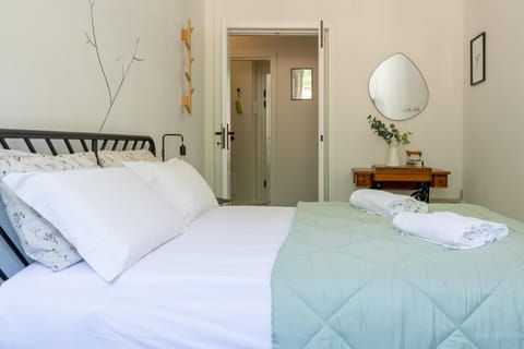 Bed, Photo of the whole room, Bedroom, towels, wardrobe