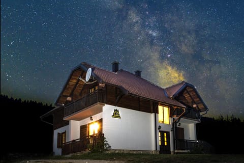 Property building, Night, Summer