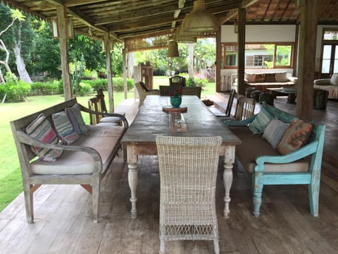 Patio, Dining area, Garden view