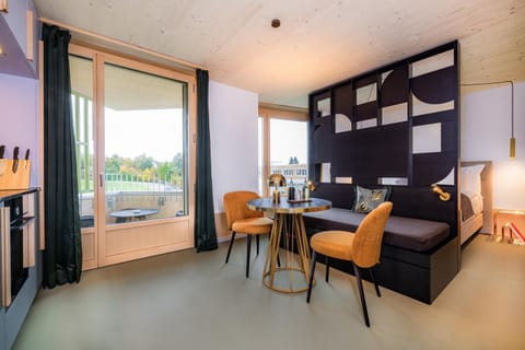 Living room, Seating area, Dining area