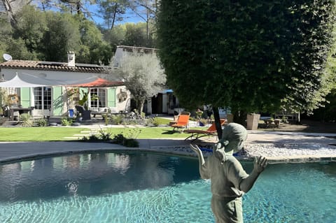 Property building, Living room, Swimming pool