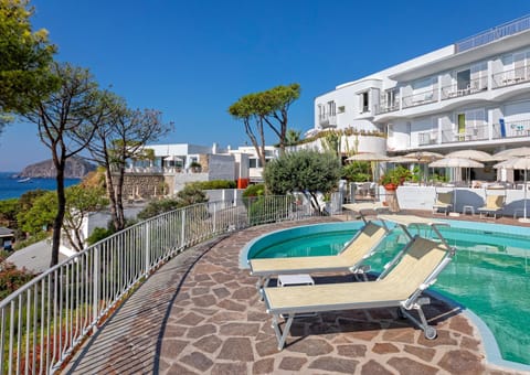 Facade/entrance, Pool view