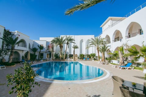 Pool view, sunbed