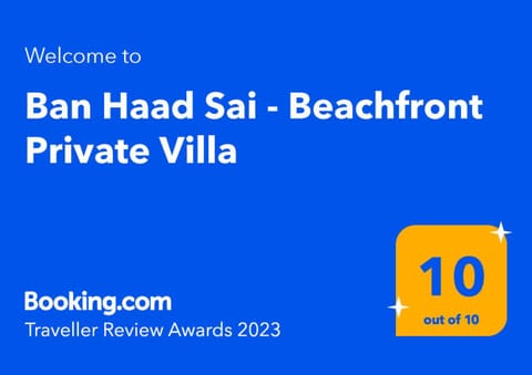 Ban Haad Sai - Beachfront Private Villa Villa in Ko Samui