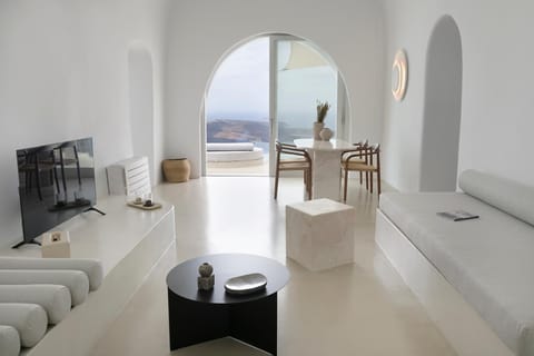 Living room, Seating area, Sea view