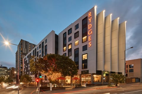 Property building, Street view, Sunset