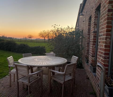 Garden view, Sunset