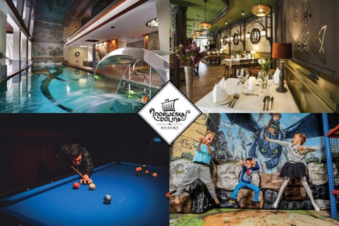 Restaurant/places to eat, Billiard, Children play ground, Swimming pool, Breakfast