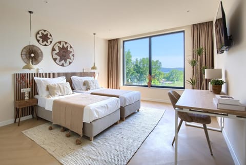 Bed, TV and multimedia, Sea view, air conditioner