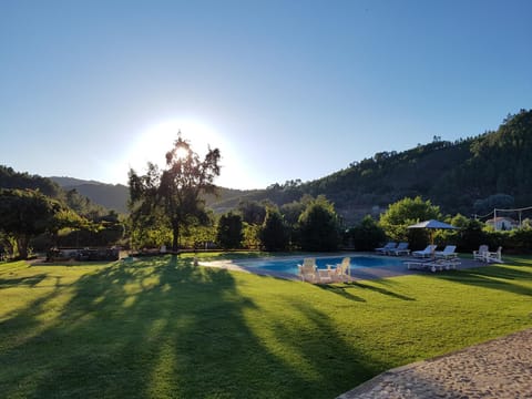 Natural landscape, Garden, Mountain view, Swimming pool