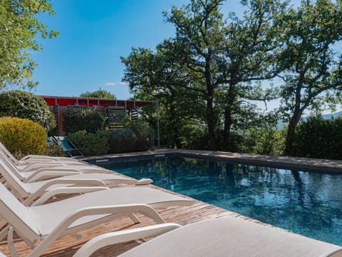 Property building, Living room, Swimming pool