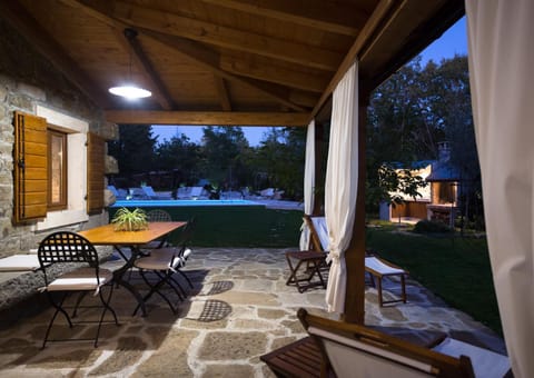 Patio, Summer, On site, Pool view, Time of day