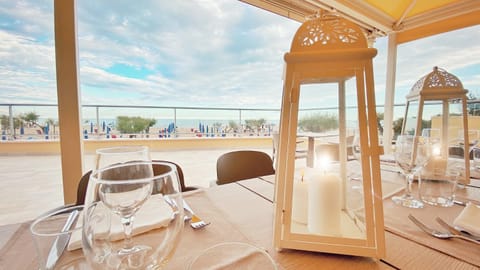 Summer, Dining area, Sunset