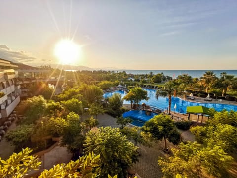 View (from property/room), Pool view, Sunset