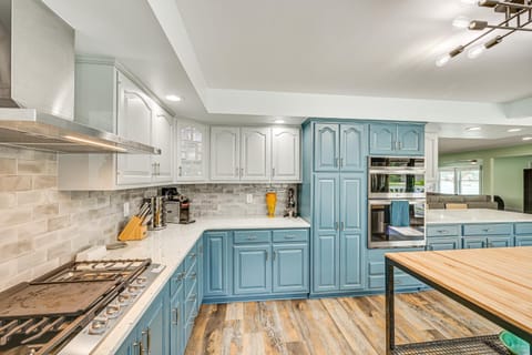 Private Indoor Hot Tub Fish and Boat on Sylvan Lake House in Rome City