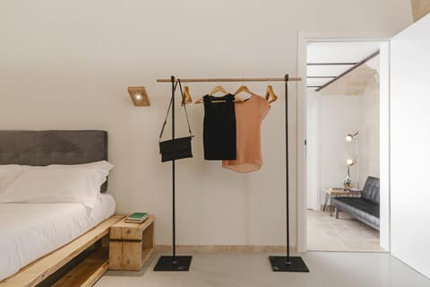 Facade/entrance, Bed, Bedroom