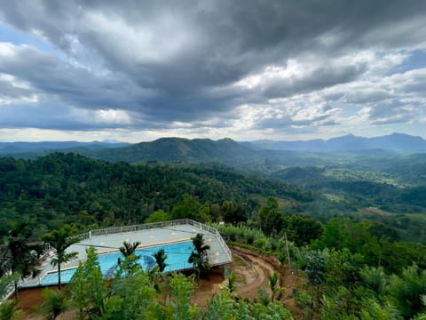 Natural landscape, Bird's eye view, Mountain view, Pool view, Swimming pool