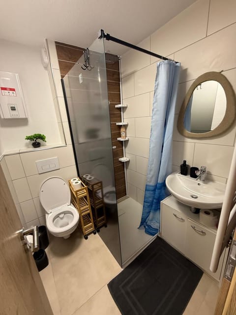 Shower, Toilet, Bathroom, towels