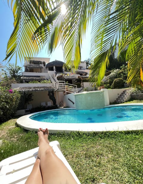 Day, Pool view, sunbed