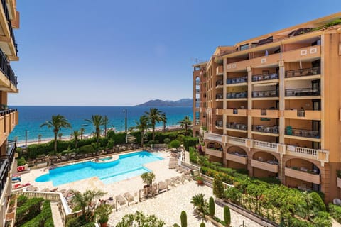 Property building, Beach, Pool view, Sea view, Swimming pool
