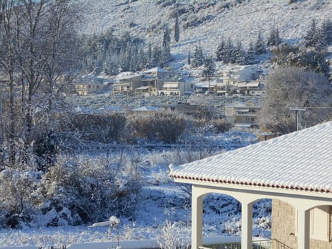 Winter, City view, Mountain view