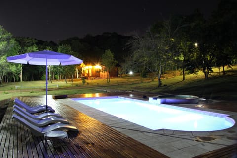 Off site, Night, Summer, Swimming pool