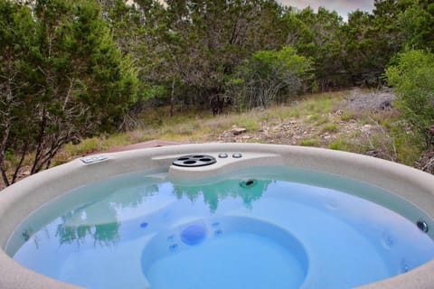 Rustic Cabin on 5 Private Acres with Hot Tub and Fire Pit Cabin in Canyon Lake