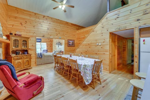 Cabin Comfort Near PSU! Fire Pit and On-Site Trails Cabin in Allegheny River
