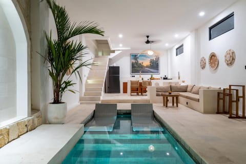 Living room, Seating area, Pool view, Swimming pool