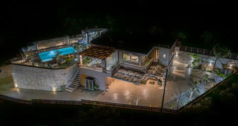 Property building, Night, Pool view, Swimming pool