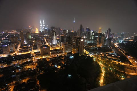 Night, City view, Street view