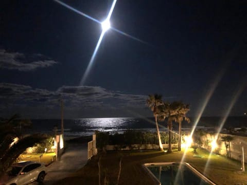 Night, Sea view, Swimming pool