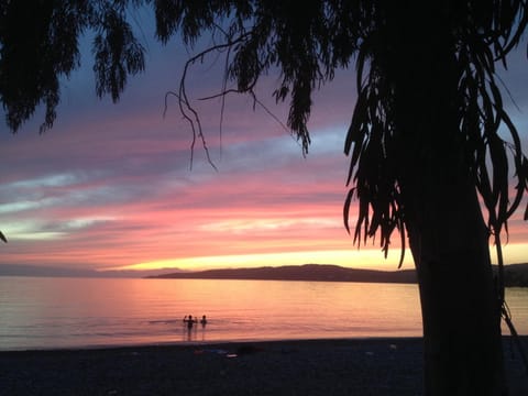 Natural landscape, Beach, Sea view, Sunset