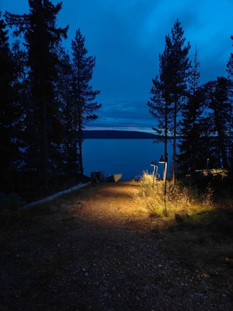 Night, Natural landscape, Beach, Lake view